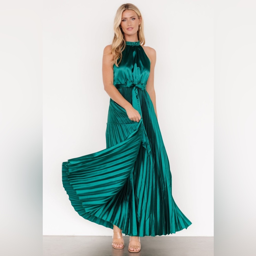 NWT KLD Signature Chic Teal Sleeveless Maxi Dress - Picture 6 of 12